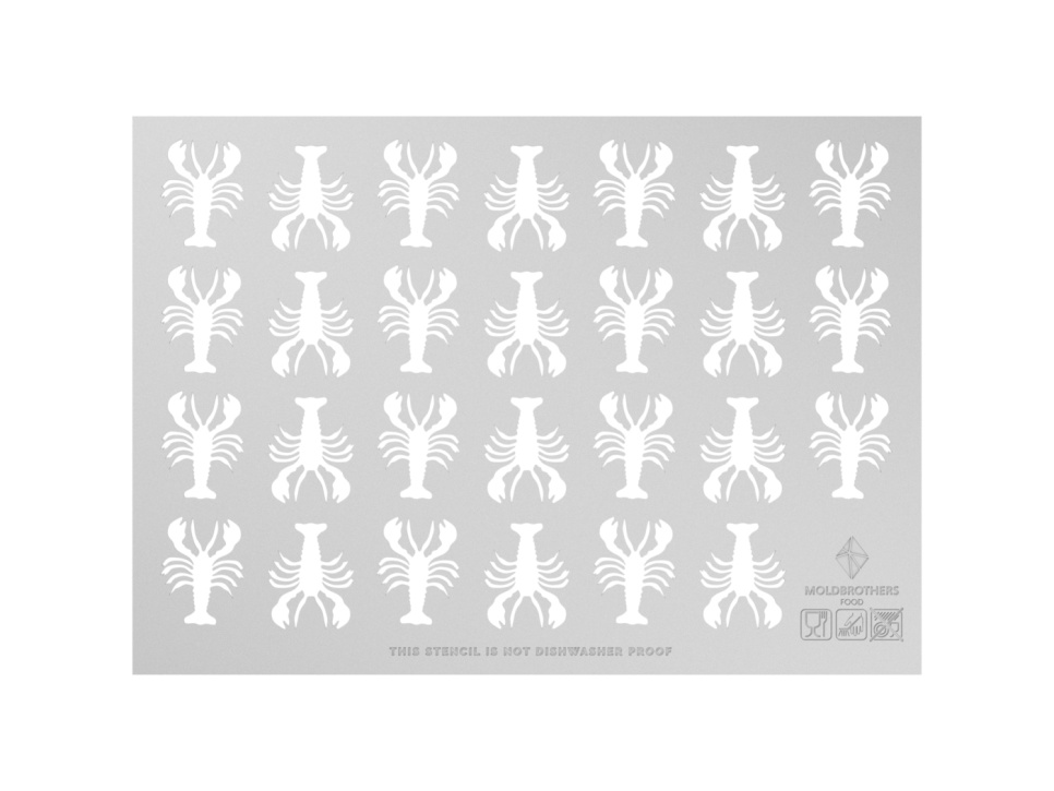 Sjablonplate, Lobster Stencil - Moldbrothers i gruppen Matlaging / Kjøkkenutstyr / Annet kjøkkenutstyr hos The Kitchen Lab (2296-34839)