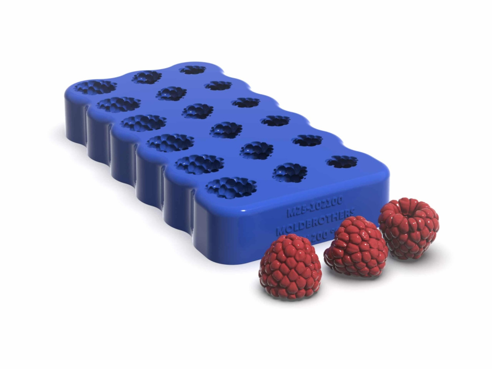 Silikonform, Realistic Raspberry Mold - Moldbrothers i gruppen Baking / Bakeformer / Silikonformer hos The Kitchen Lab (2296-34840)