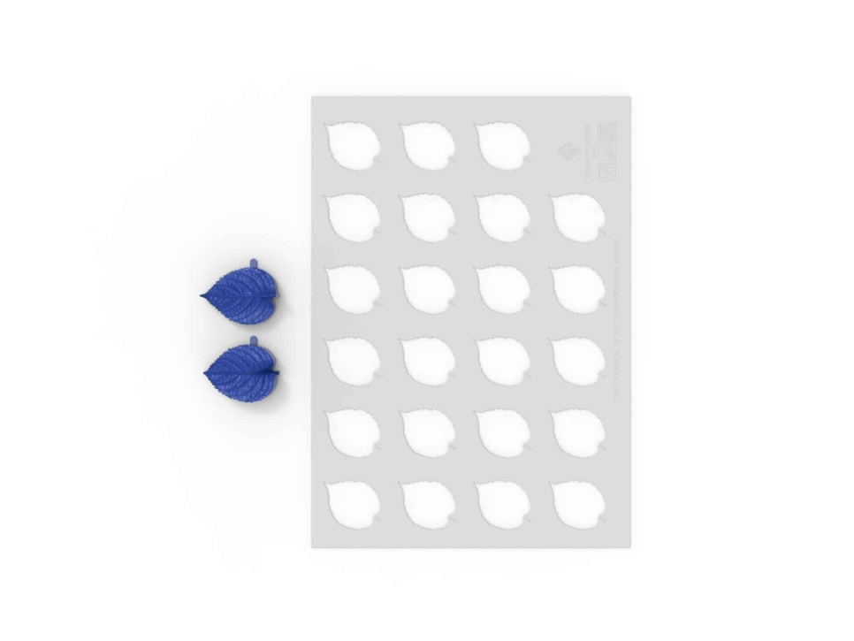 Sjablonplate med stempel, Leaf Pressing Set - Moldbrothers