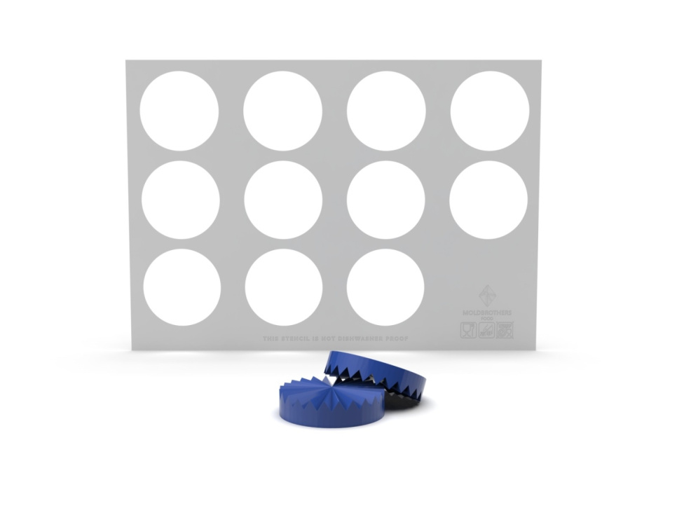 Sjablonplate med stempel, Ribble Disc Pressing Set - Moldbrothers