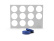 Sjablonplate med stempel, Ribble Disc Pressing Set - Moldbrothers