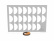 Sjablonplate, 1/2 Circle Stencil - Moldbrothers