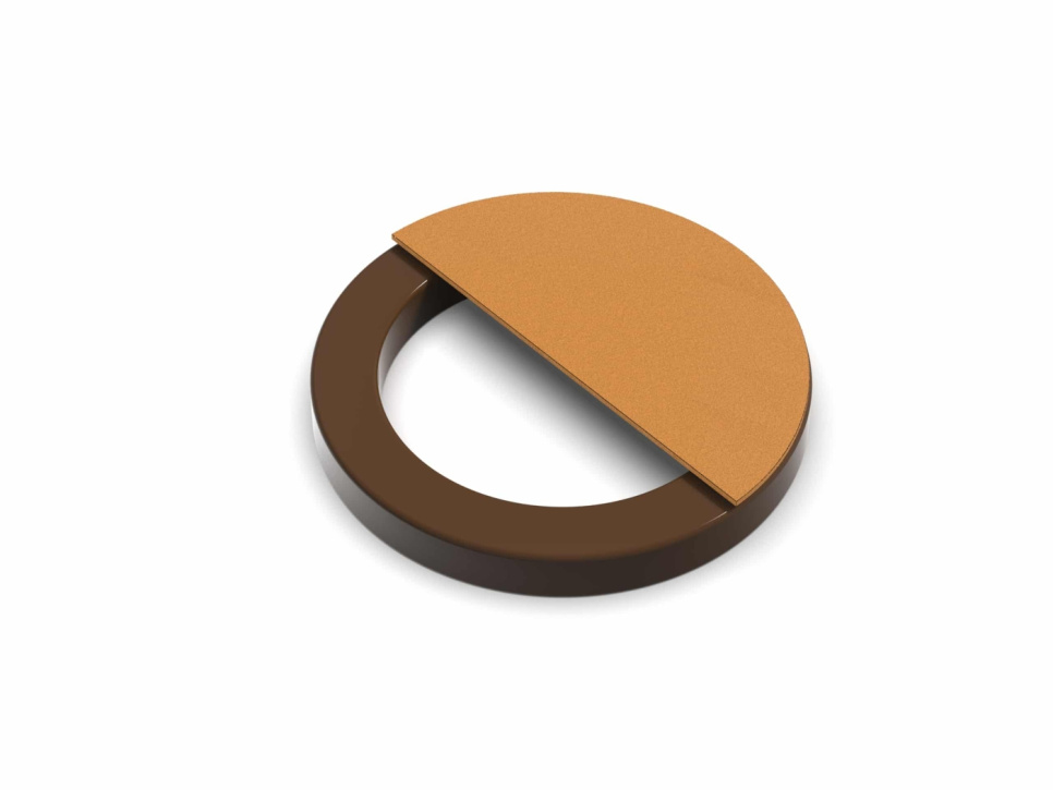 Sjablonplate, 1/2 Circle Stencil - Moldbrothers