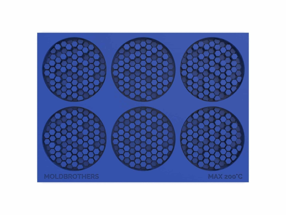 Silikonform, Honeycomb Mold - Moldbrothers i gruppen Baking / Bakeformer / Silikonformer hos The Kitchen Lab (2296-34847)