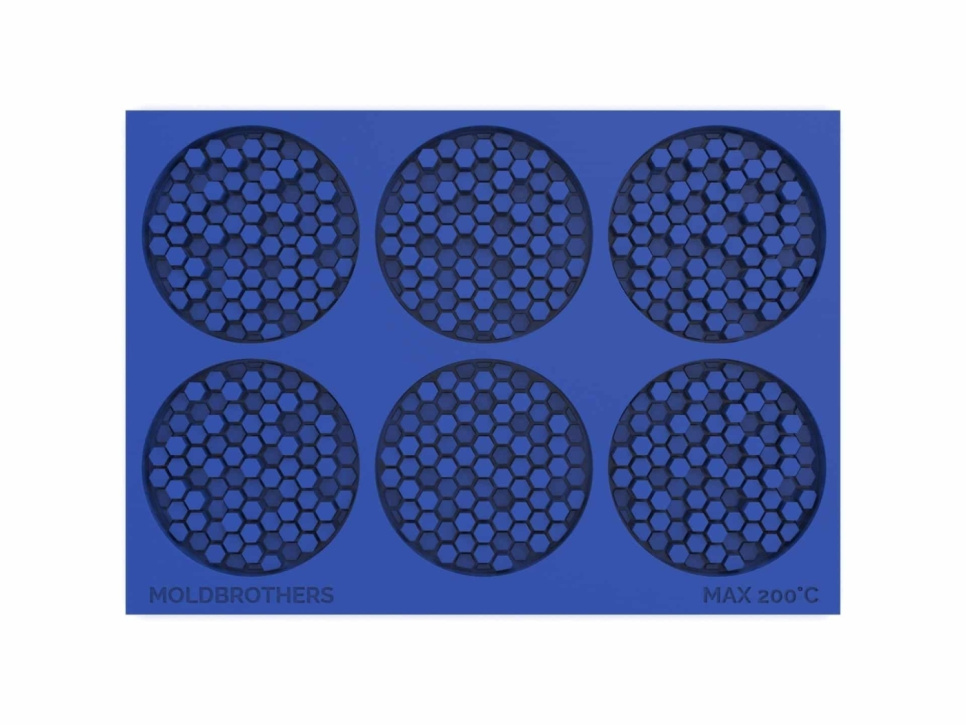 Silikonform, Honeycomb Mold - Moldbrothers i gruppen Baking / Bakeformer / Silikonformer hos The Kitchen Lab (2296-34847)