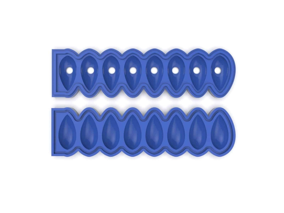 Silikonform, Quenelle Mold Mini - Moldbrothers i gruppen Baking / Bakeformer / Silikonformer hos The Kitchen Lab (2296-34853)