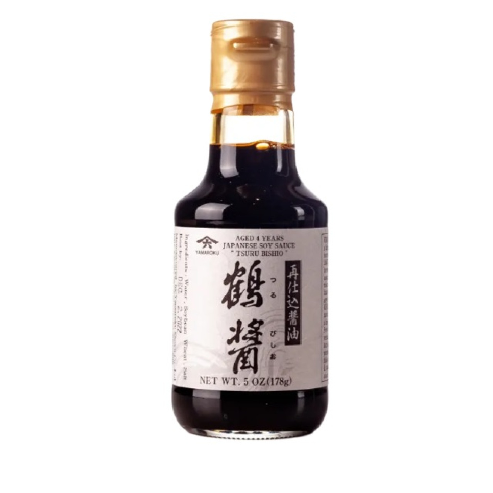Soyasaus, Tsuru Bishio Saishikomi Shoyu 4 år, 145 ml - Yamaroku i gruppen Matlaging / Kolonial hos The Kitchen Lab (2301-35500)