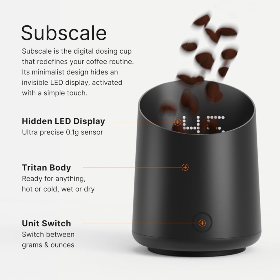 Subminimal SubScale espressovekt, svart