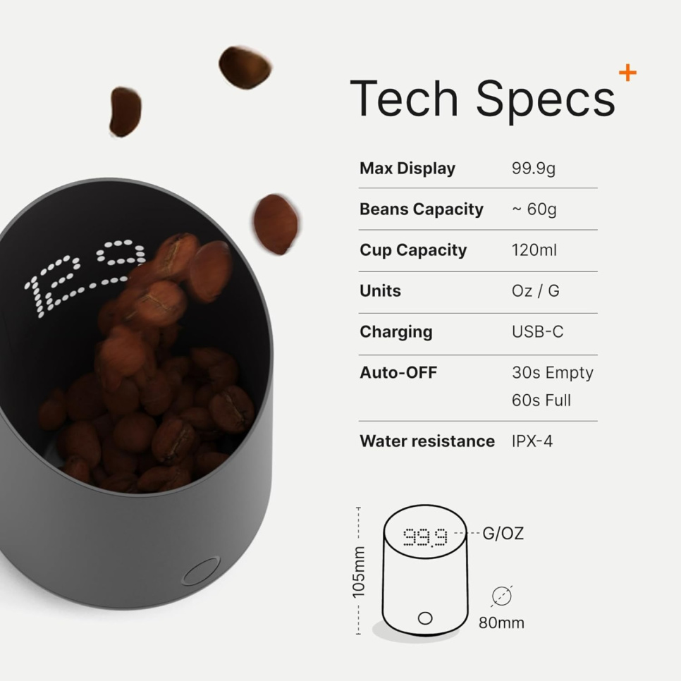 Subminimal SubScale espressovekt, svart